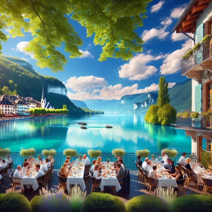 Annecy e o Lago: Restaurantes com Vistas Encantadoras do Lago em Annecy!