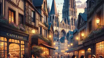 Rouen Medieval: Bistrôs e Cafeterias nas Antigas Ruelas de Rouen!